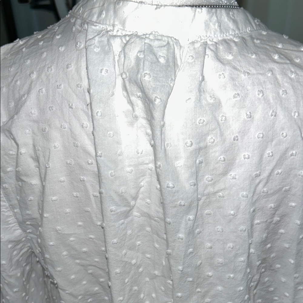 3x20 A New Day White Tie Front 3/4 Sleeve Blouse - Picture 6 of 8